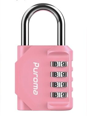 PUROMA 4-Digit Combination Lock (Rose Pink)